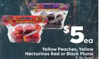 Weis Markets Yellow Peaches, Yellow Nectarines Red or Black Plums offer