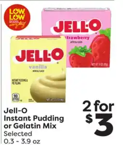 Weis Markets Jell-O Instant Pudding or Gelatin Mix offer