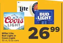 Weis Markets Miller Lite, Bud Light or Coors Light offer