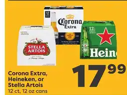 Weis Markets Corona Extra, Heineken, or Stella Artois offer