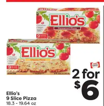 Weis Markets Ellio's 9 Slice Pizza offer