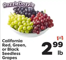 Weis Markets California Red, Green, or Black Seedless Grapes offer