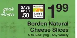 The Fresh Grocer Natural Cheese Slices offer