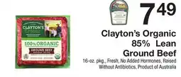 The Fresh Grocer Organic 85% Lean Ground Beef offer
