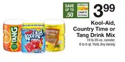 The Fresh Grocer Country Time or Tang Drink Mix offer