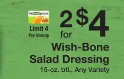 The Fresh Grocer Salad Dressing offer