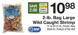 The Fresh Grocer 2-lb. Bag Large Wild Caught Shrimp offer
