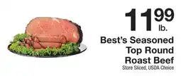 The Fresh Grocer Best's Seasoned Top Round Roast Beef offer