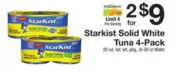 The Fresh Grocer Solid White Tuna 4-Pack offer