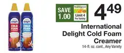 The Fresh Grocer Cold Foam Creamer offer
