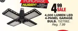 Blain's Farm & Fleet 4,000 LUMEN LED 4-PANEL GARAGE BULB offer
