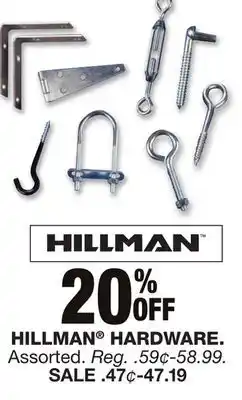 Blain's Farm & Fleet HILLMAN HARDWARE offer