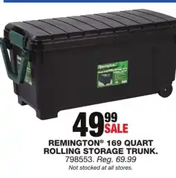 Blain's Farm & Fleet REMINGTON 169 QUART ROLLING STORAGE TRUNK offer