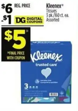 Dollar General Kleenex offer