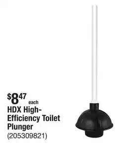 The Home Depot HDX High-Efficiency Toilet Plunger offer