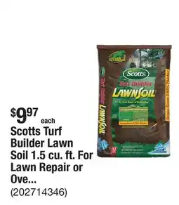 The Home Depot Scotts Turf Builder Lawn Soil 1.5 cu. ft. For Lawn Repair or Overseeding, Use to Plant New Grass or Top Dress Soil offer