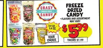 Ollie's FREEZE DRIED CANDY offer