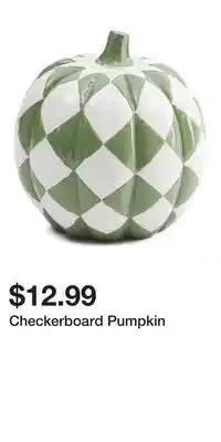TJ Maxx Checkerboard Pumpkin offer
