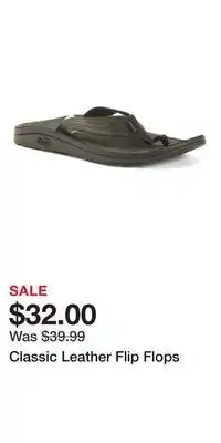 TJ Maxx Classic Leather Flip Flops offer