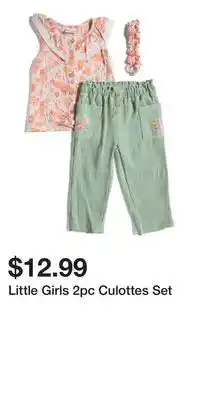 TJ Maxx Little Girls 2pc Culottes Set offer