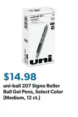 Sam's Club uni-ball 207 Signo Roller Ball Gel Pens, Select Color (Medium, 12 ct.) offer
