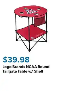 Sam's Club Logo Brands NCAA Round Tailgate Table w/ Shelf offer