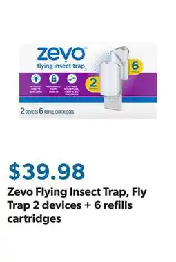 Sam's Club Zevo Flying Insect Trap, Fly Trap 2 devices + 6 refills cartridges offer
