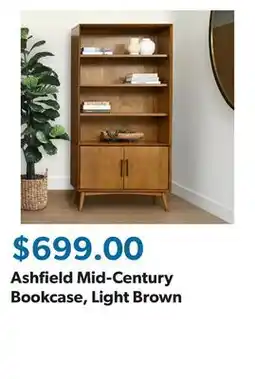 Sam's Club Ashfield Mid-Century Bookcase, Light Brown offer