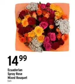 Brookshire's Ecuadorian Spray Rose Mixed Bouquet offer