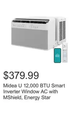 Costco Midea U 12,000 BTU Smart Inverter Window AC with MShield, Energy Star offer