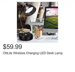 Costco OttLite Wireless Charging LED Desk Lamp offer