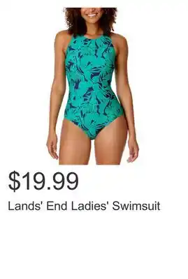 Costco Lands' End Ladies' Swimsuit offer
