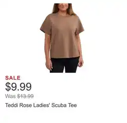 Costco Teddi Rose Ladies' Scuba Tee offer