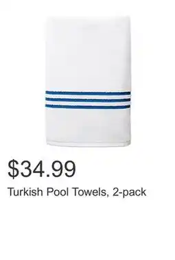 Costco Turkish Pool Towels, 2-pack offer