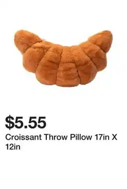 Five Below Croissant Throw Pillow 17in X 12in offer