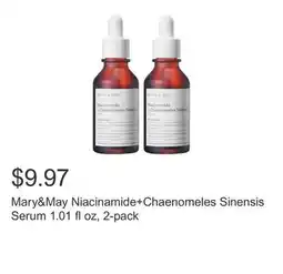 Costco Mary&May Niacinamide+Chaenomeles Sinensis Serum 1.01 fl oz, 2-pack offer