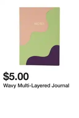 Five Below Wavy Multi-Layered Journal offer