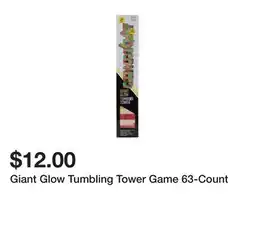 Five Below Giant Glow Tumbling Tower Game 63-Count offer