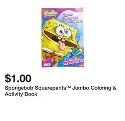 Five Below Spongebob Squarepants Jumbo Coloring & Activity Book offer