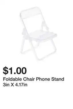 Five Below Foldable Chair Phone Stand 3in X 4.17in offer