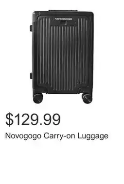 Costco Novogogo Carry-on Luggage offer