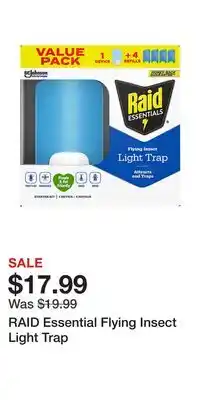 BJ’s RAID Essential Flying Insect Light Trap offer