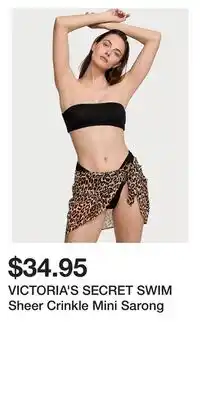 Victoria's Secret VICTORIA'S SECRET SWIM Sheer Crinkle Mini Sarong offer