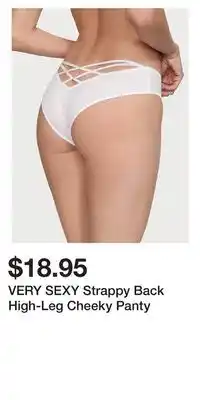 Victoria's Secret VERY SEXY Strappy Back High-Leg Cheeky Panty offer
