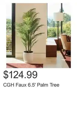 Costco CGH Faux 6.5' Palm Tree offer