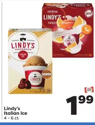 Weis Markets Lindy's Italian Ice offer