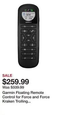 Cabela's Garmin Floating Remote Control for Force and Force Kraken Trolling Motors offer