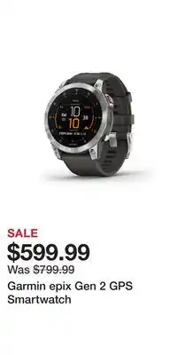 Cabela's Garmin epix Gen 2 GPS Smartwatch offer