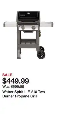 Cabela's Weber Spirit II E-210 Two-Burner Propane Grill offer