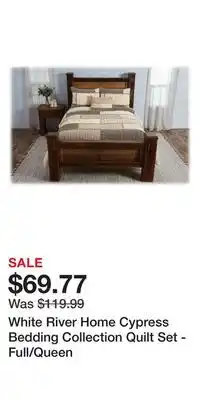 Cabela's White River Home Cypress Bedding Collection Quilt Set - Full/Queen offer